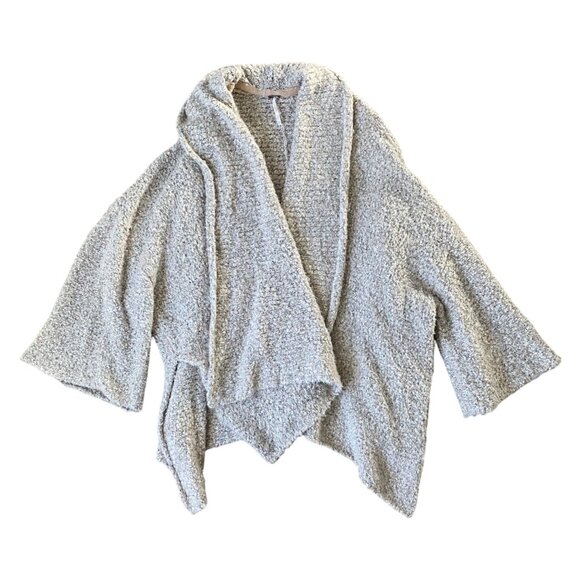 Free People Bff Oversized Chunky Boucle Knit Sweater Cardigan - Picture 4 of 6